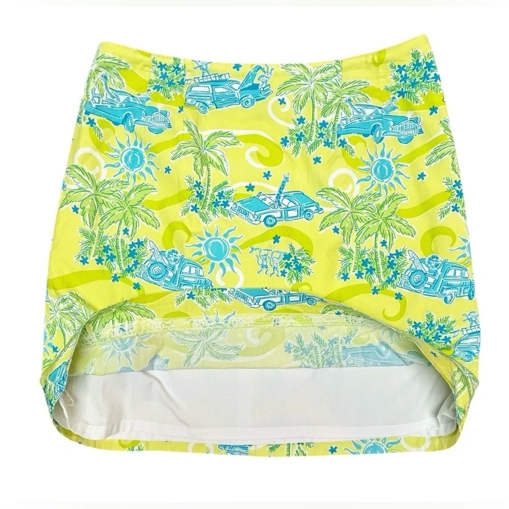 Lilly Pulitzer Skirt in Kelp Green “Cruisin” VTG Size: 8 - Picture 7 of 8